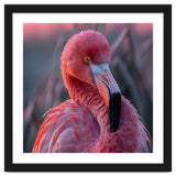 Pink Flamingo Bird Close Up Portrait thumbnail