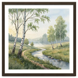 Morning Mist in the Birch Valley thumbnail
