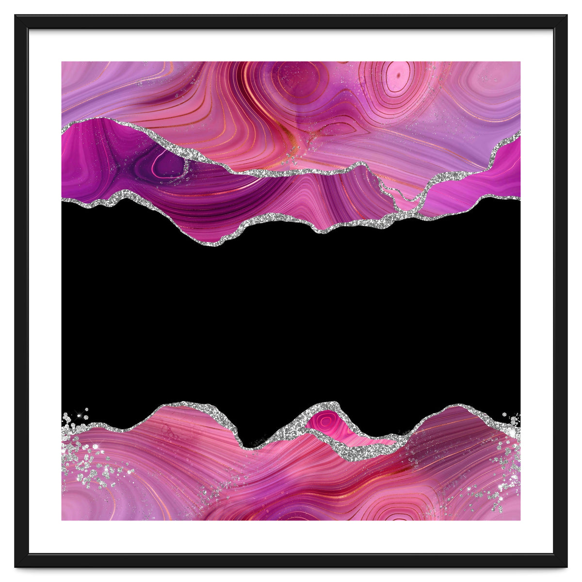 Magenta & Silver Agate Texture 03