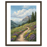 Serene Alpine Path Through Summer Wildflowers thumbnail