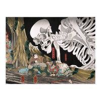 Utagawa Kuniyoshi – Mitsukuni Defying the Skeleton Specter (1910) | Dramatic Japanese Ukiyo-e Masterpiece (Print Only)