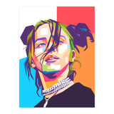 Billie Eillish wpap art  (Print Only) thumbnail