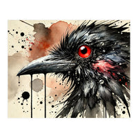 Dramatic Raven Portrait (Print Only)
