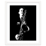 Stan Getz American Jazz Saxophonist in Grayscale thumbnail