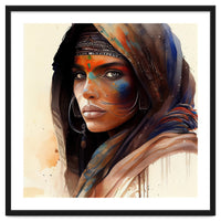 Watercolor Tuareg Woman #9