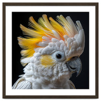 Close Up Of A Cockatoo With Yellow Crest
