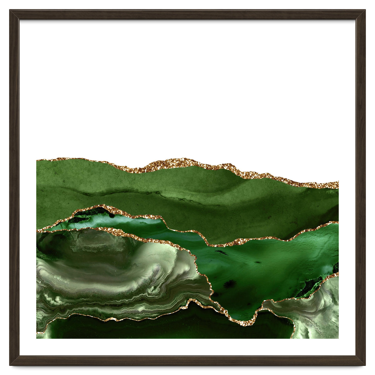 Green & Gold Agate Texture 25