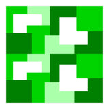 Green Abstract Square Tiles (Print Only) thumbnail