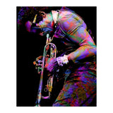 Miles Davis American Jazz Trumpeter Legend Colorful Art (Print Only) thumbnail