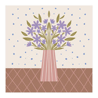 Flower Vase Mocha Mousse (Print Only)