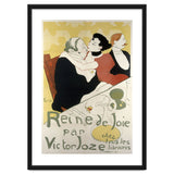 Henri de Toulouse-Lautrec: Poster for the novel Reine de joie, moeurs du demi-monde by Victor Joze. thumbnail