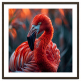 Vibrant Flamingo Close Up Portrait Outdoor Nature thumbnail