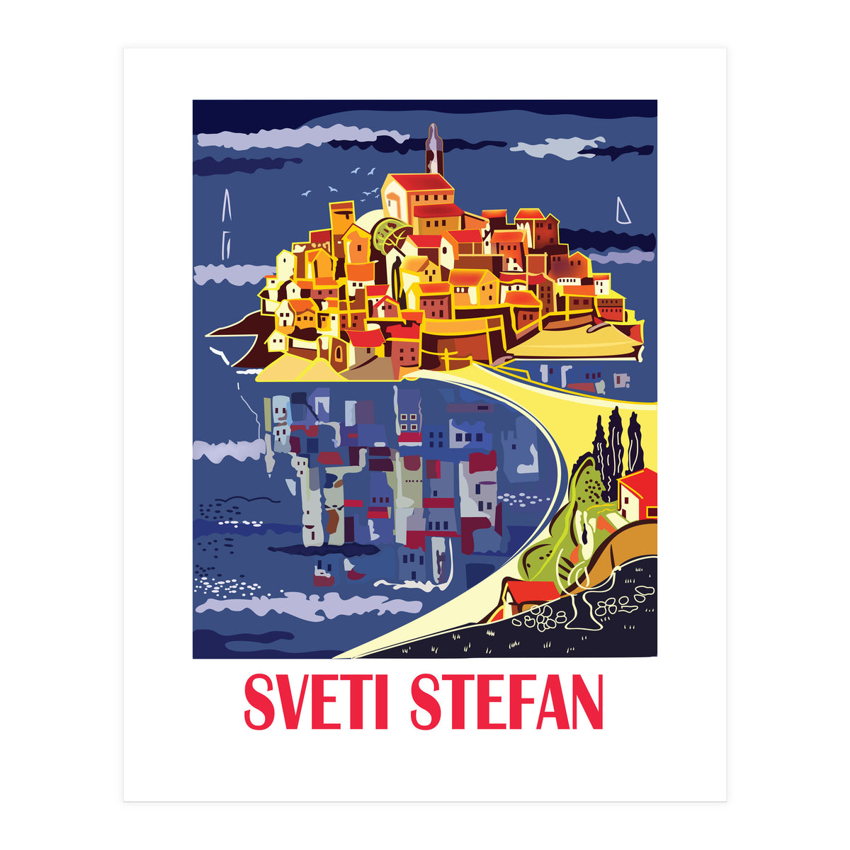 Sveti Stefan, Budva (Print Only)