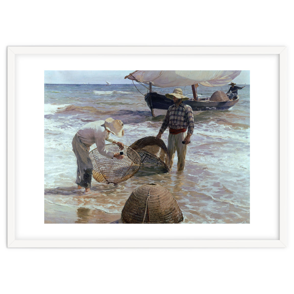 'Valencian Fishermen', 1895, Oil on canvas, 65 x 87 cm.