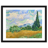 Wheat Field with Cypresses. thumbnail