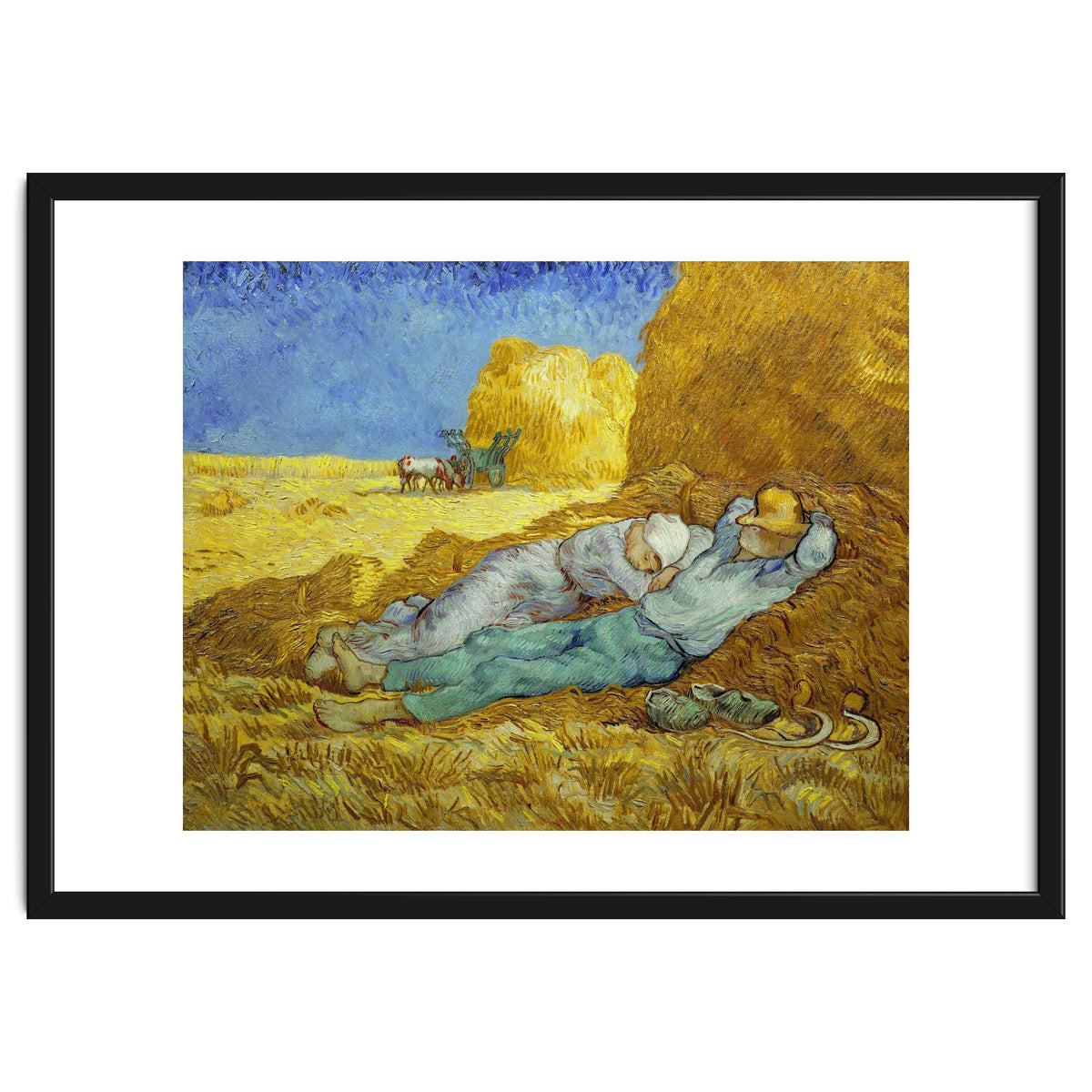 Vincent Van Gogh / 'The Siesta (after Millet)', 1889-1890, Oil on canvas, 73 x 91 cm.