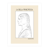 La Bella Principessa – Leonardo Da Vinci Ascii Art (Print Only) thumbnail