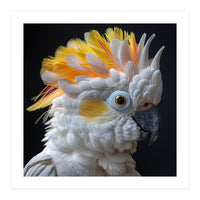 Close Up Of A Cockatoo Parrot With Yellow Crest (Print Only)