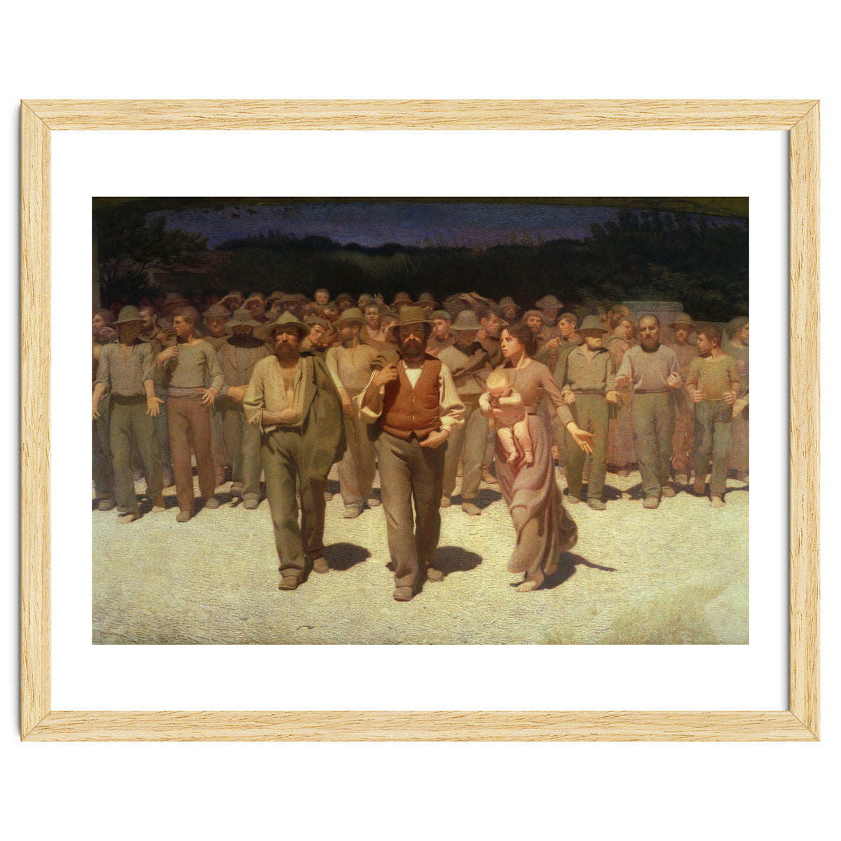 Giuseppe Pellizza da Volpedo / 'The Fourth State', 1901, Oil on canvas, 293 × 545 cm.