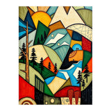 Abstract Nature Tree Mountain (Print Only) thumbnail