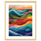 Abstract Rainbow Wave Landscape thumbnail