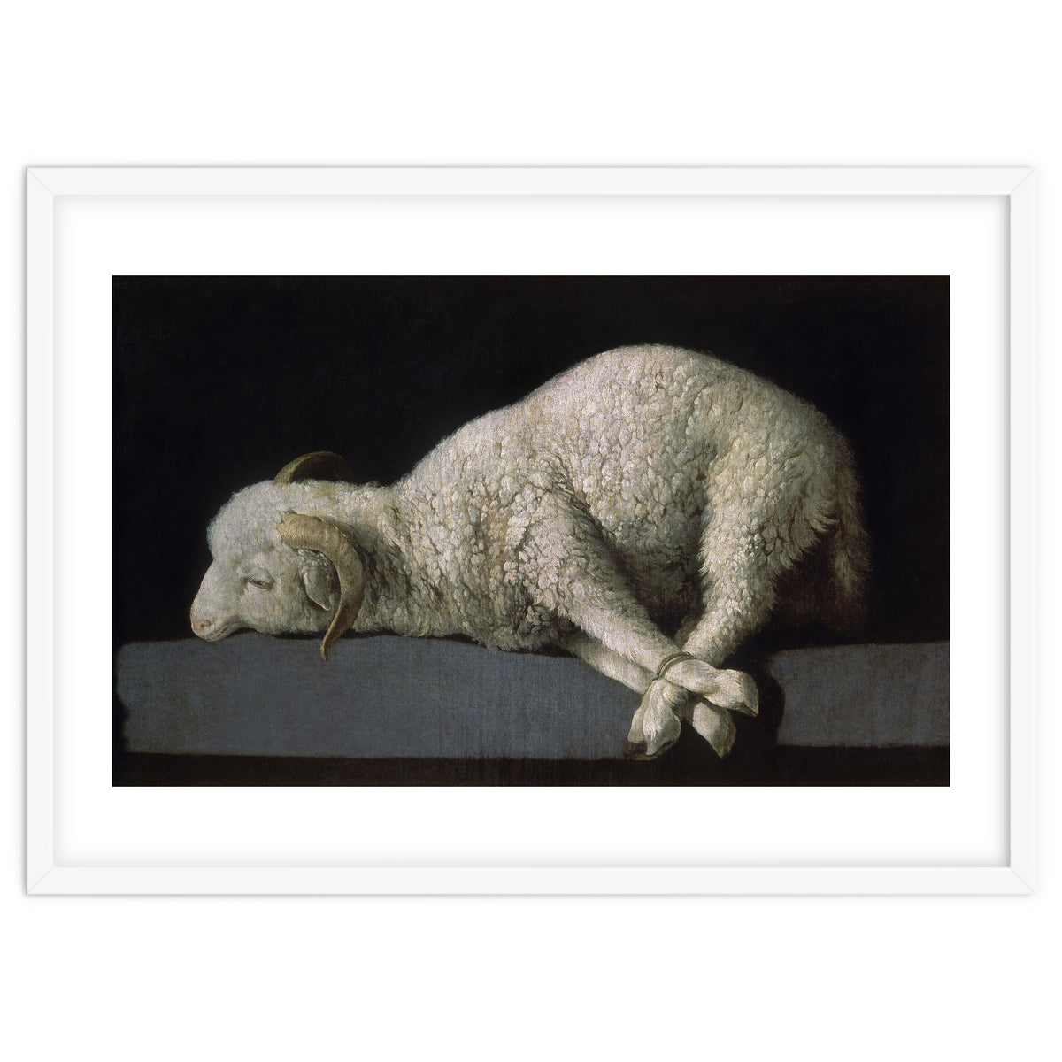 Agnus Dei - ca.1635-40 - oil on canvas - 37,3 x 62 cm - Spanish Baroque - NP 7293.