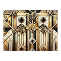 Art Deco Gold Geometric Pattern (Print Only)