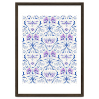 Bohemian Garden Blue Pattern