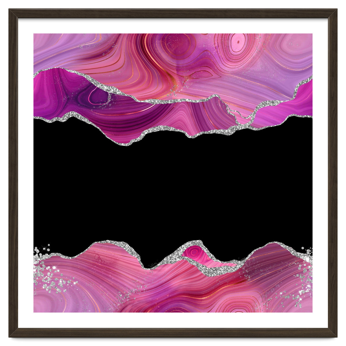 Magenta & Silver Agate Texture 03