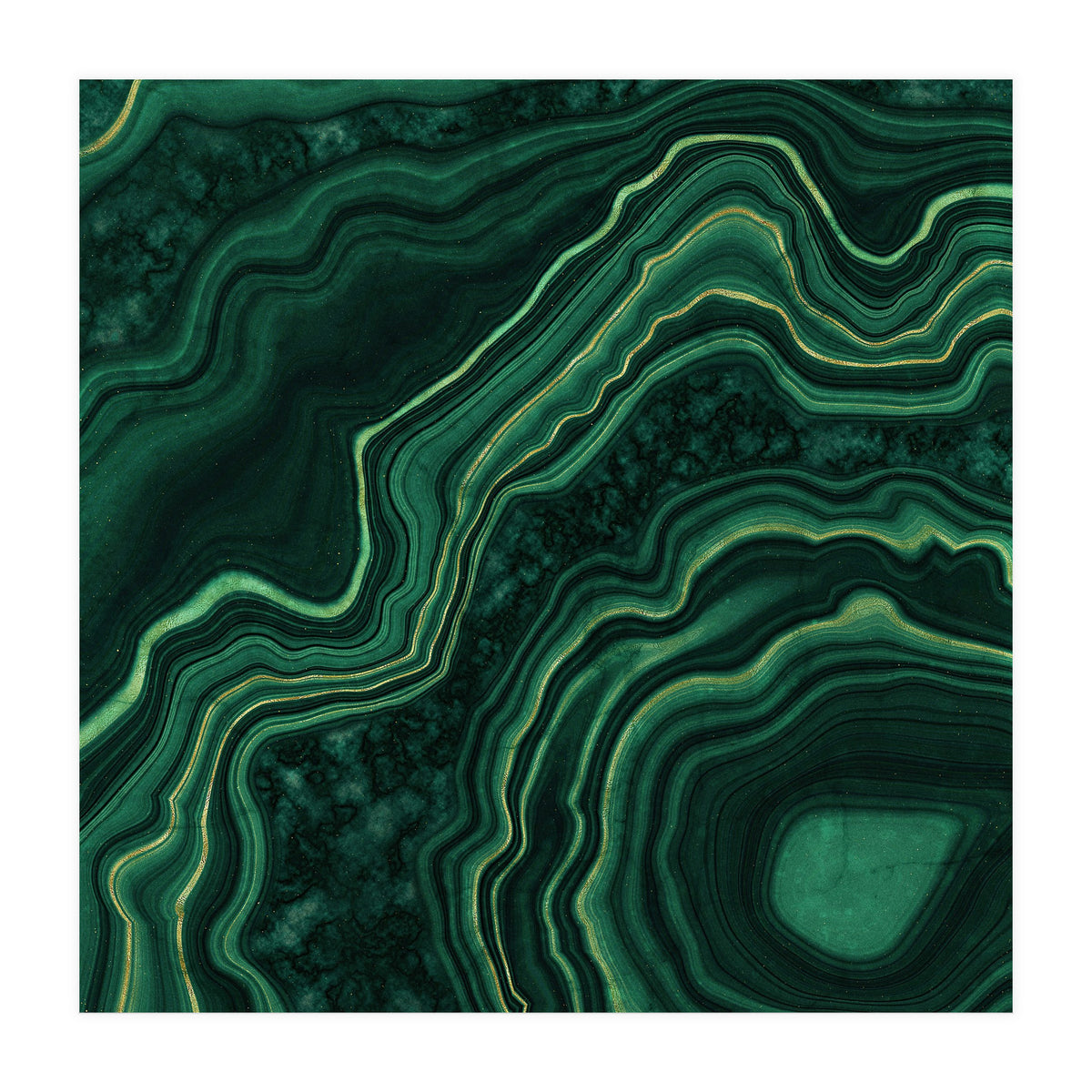 Malachite Texture 05 (Print Only)