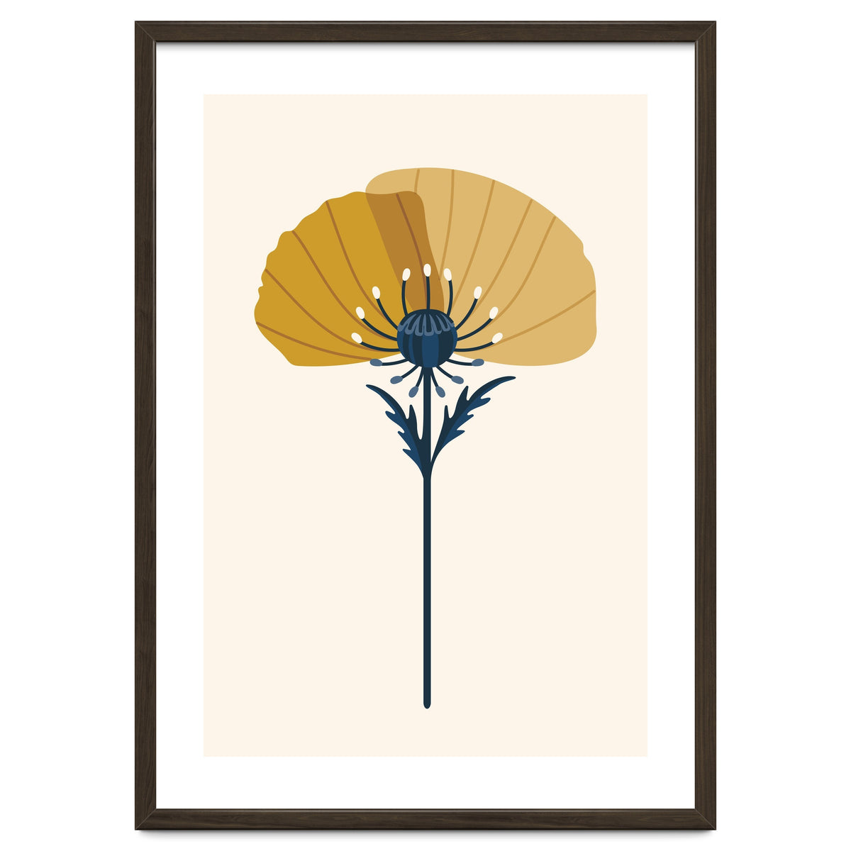 Ochre Half Poppy