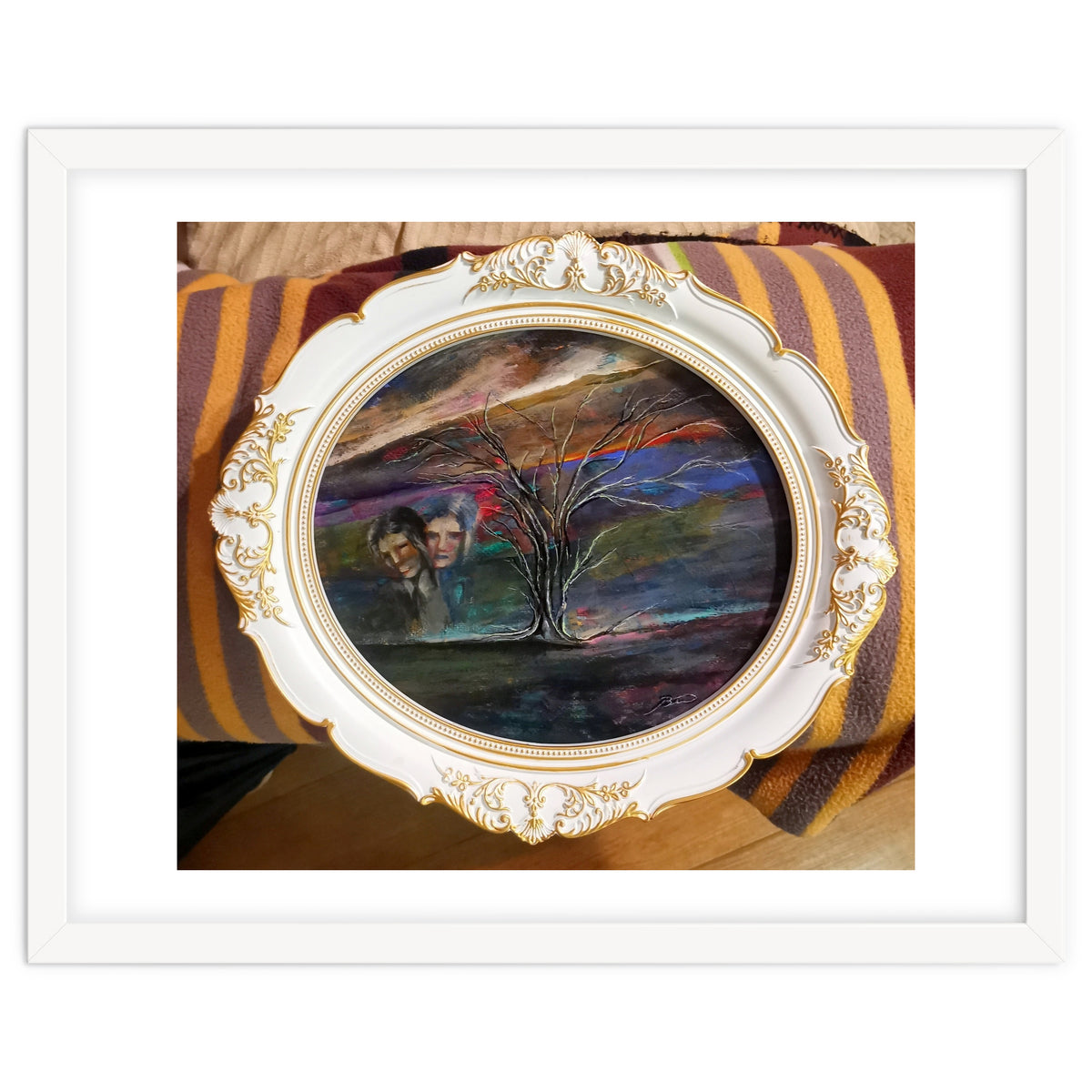 Memory 26x29.cm.acrylic. With Frame 33x38.cm.