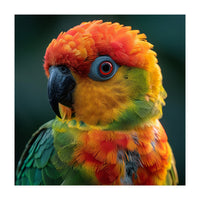 Sun Conure Parrot Close Up Eye  (Print Only)