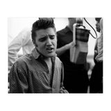 The American singer Elvis Presley during a recording session in 1956. (Print Only) thumbnail