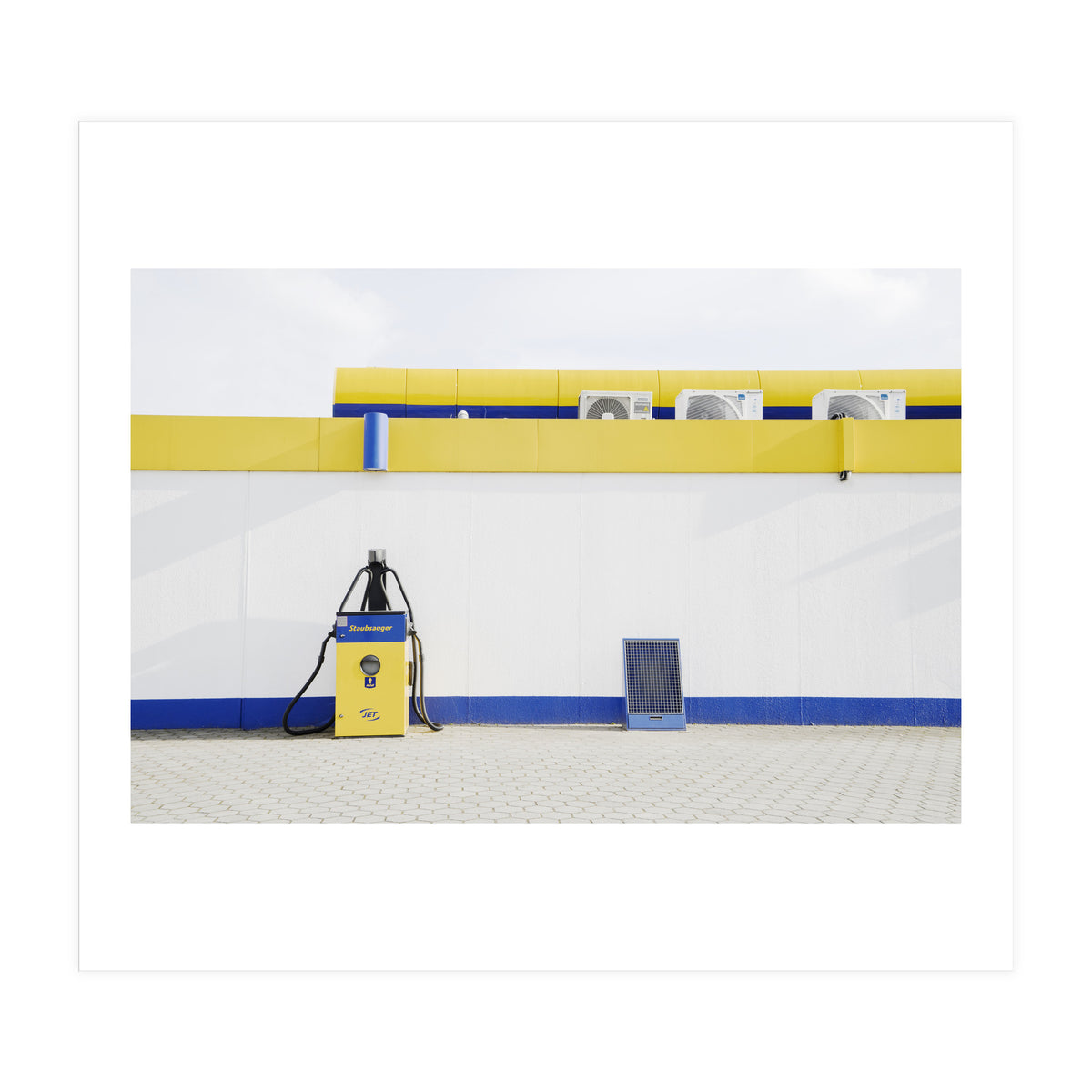 Yellow and blue gas station (Print Only)