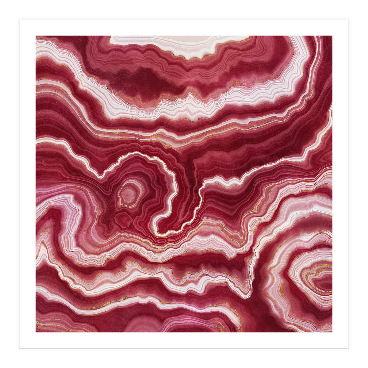 Red Agate Texture 10 (Print Only)
