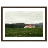 Red roof house in the greenfield - Iceland thumbnail