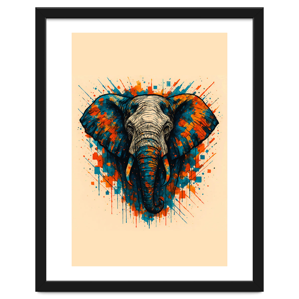 Elephant Animal Watercolor