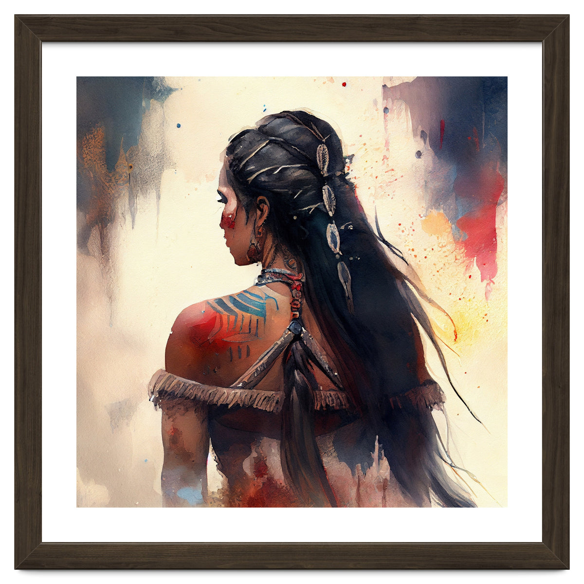 Braided Warrior Woman Profile