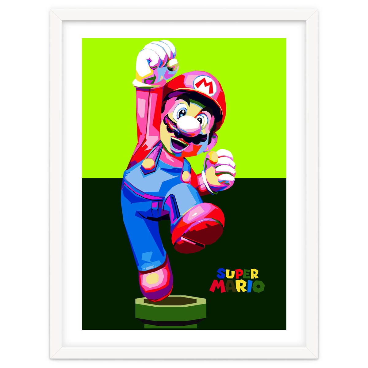 Super Mario Cartoon Character Pop Art