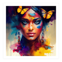 Butterfly Crown Hindu Portrait (Print Only)