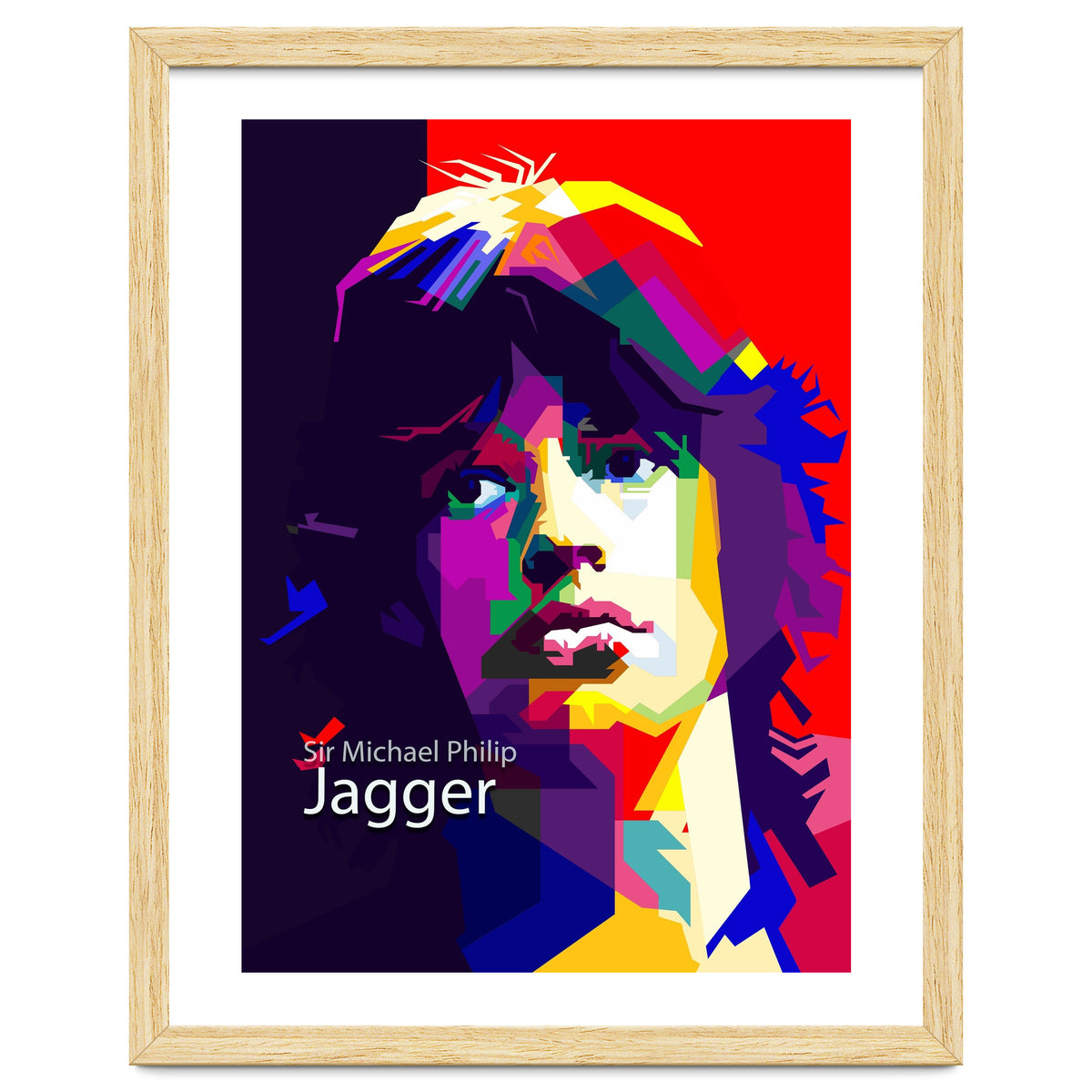Sir Michael Philip Jagger Pop Art Wpap