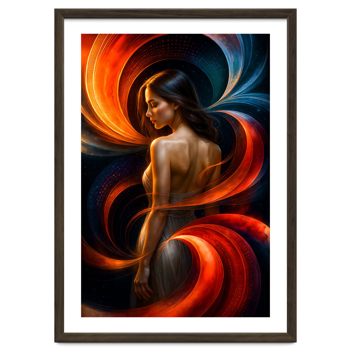 The Beauty of a Woman in an Exotic Pose