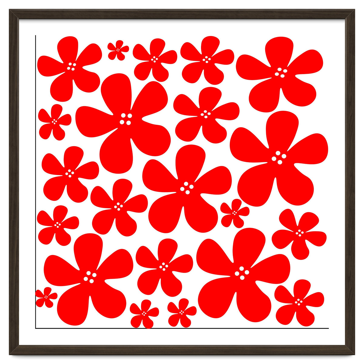 Red Flowers Pattern