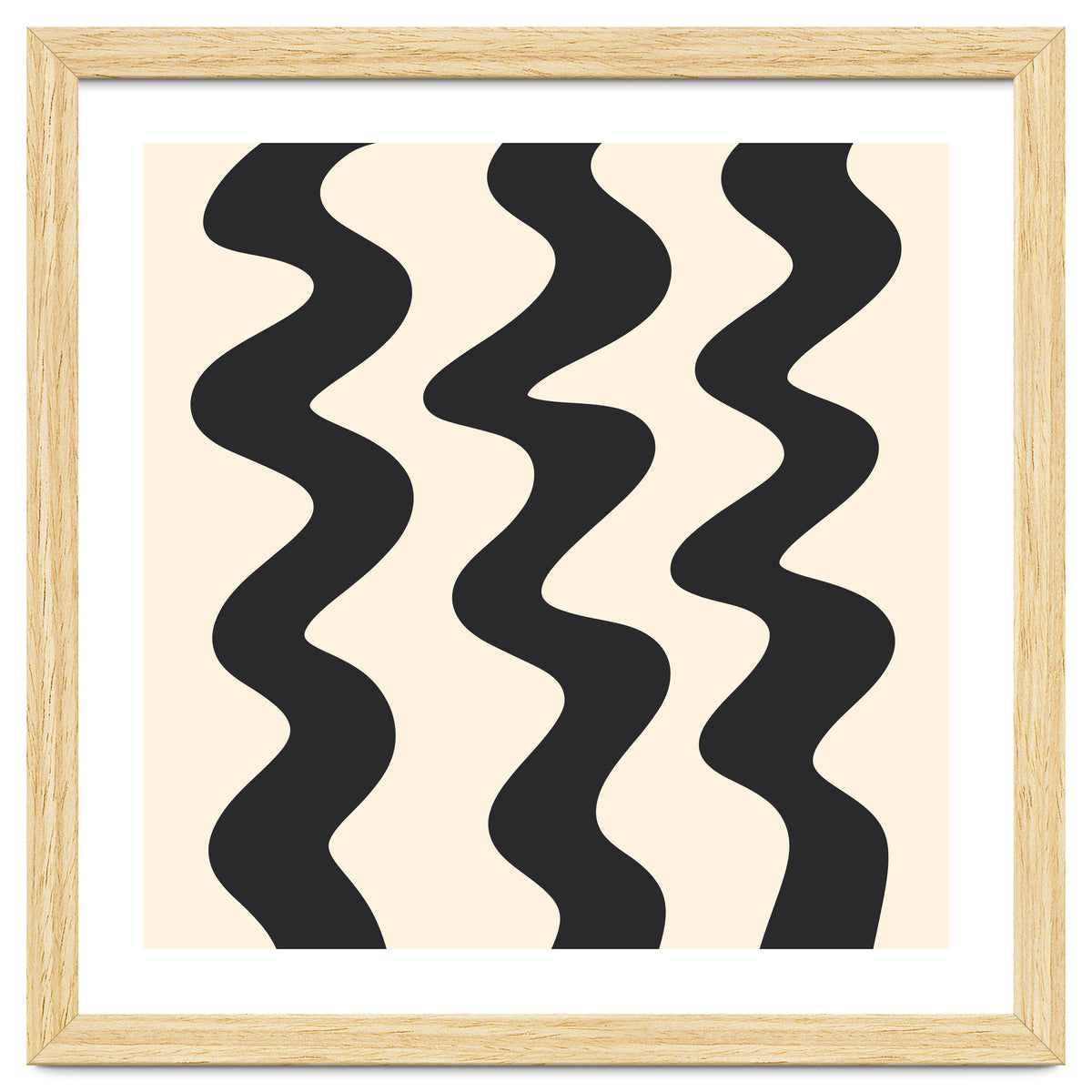 Squiggly Lines - monochrome