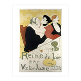 Henri de Toulouse-Lautrec: Poster for the novel Reine de joie, moeurs du demi-monde by Victor Joze. (Print Only) thumbnail