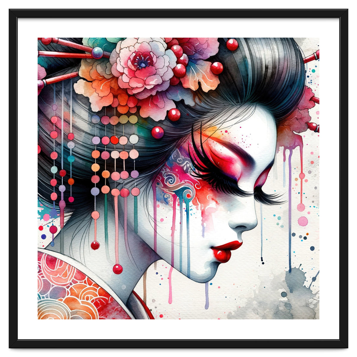 Ornate Bloom Modern Geisha