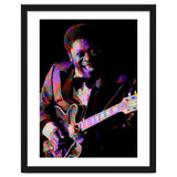 BB King. King Blues Guitarist. Blues Musician Legend Colorful thumbnail