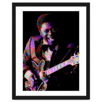 BB King. King Blues Guitarist. Blues Musician Legend Colorful