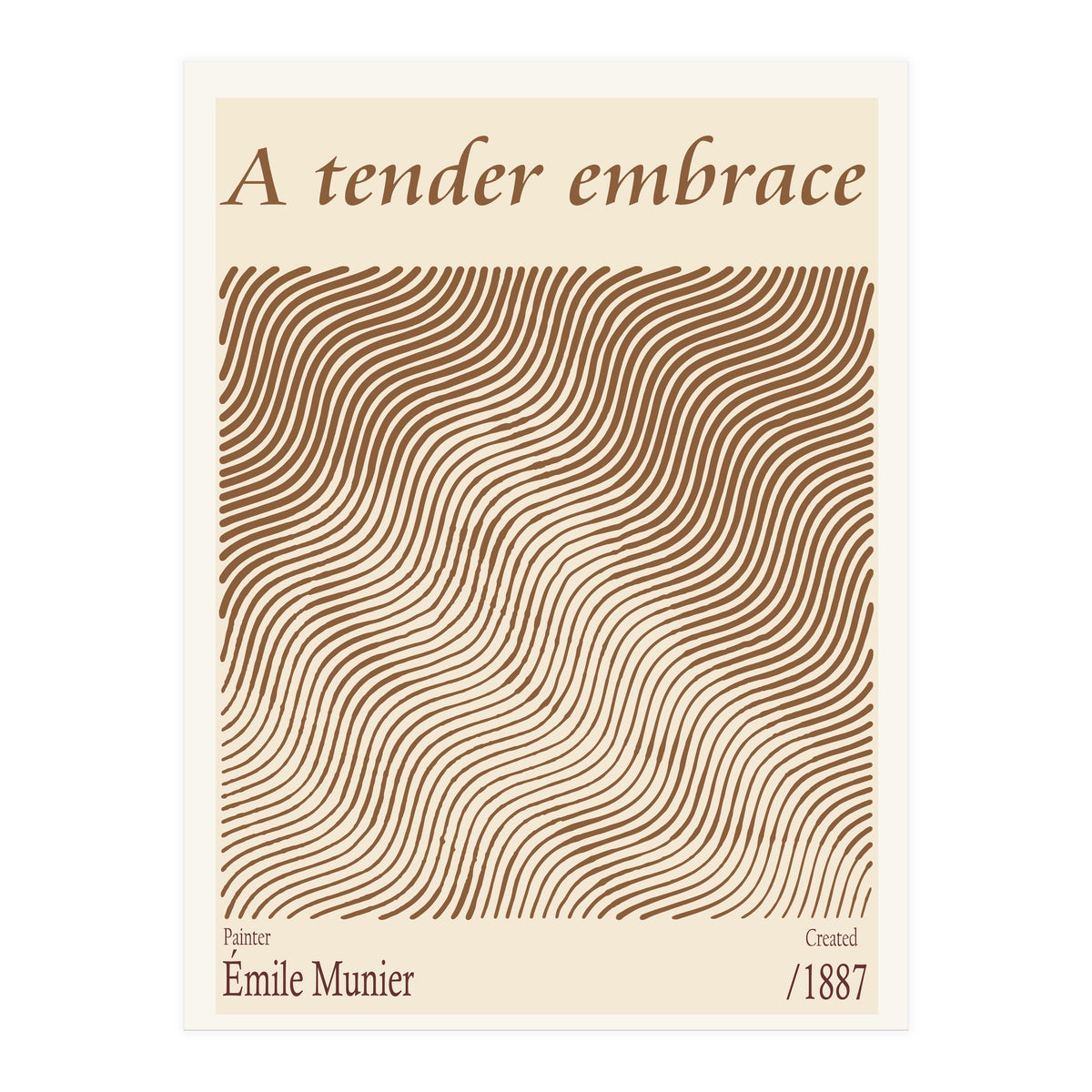 A Tender Embrace – Émile Munier (1887) (Print Only)